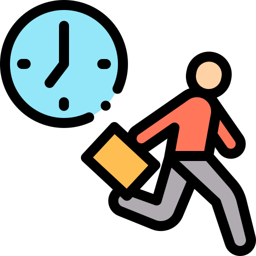 Working hours Detailed Rounded Lineal color icon