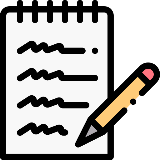 bloc notes Detailed Rounded Lineal color icona