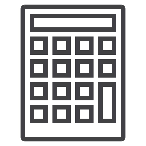 kalkulator Generic outline ikona