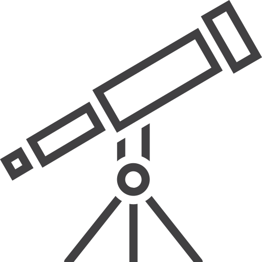 teleskop Generic outline ikona