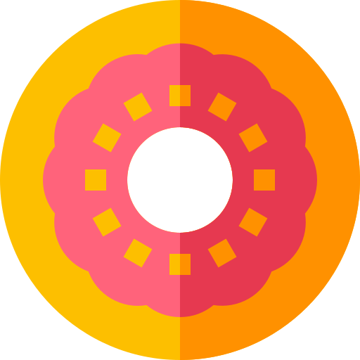 Doughnut Basic Straight Flat icon