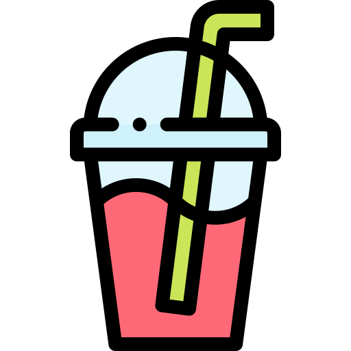Молочный коктейль Detailed Rounded Lineal color иконка