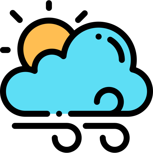 Cloudy Detailed Rounded Lineal color icon