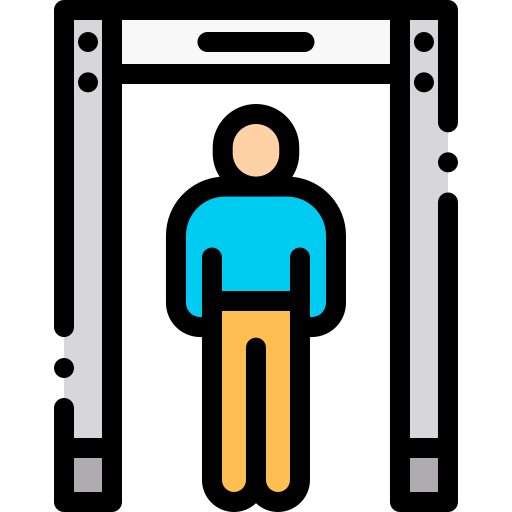 puerta de seguridad Detailed Rounded Lineal color icono