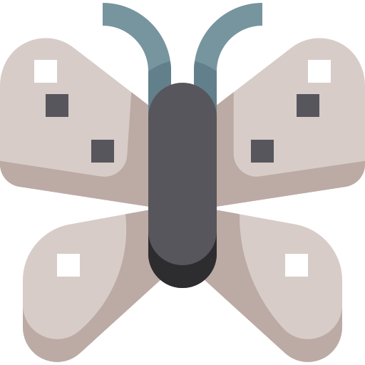 vlinder Pixelmeetup Flat icoon