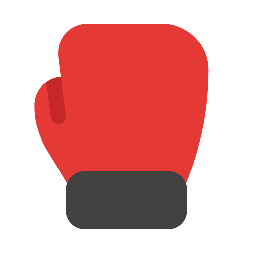 Боксерские перчатки Generic color fill иконка