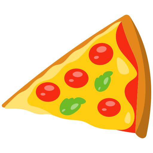 snij pizza Generic color fill icoon