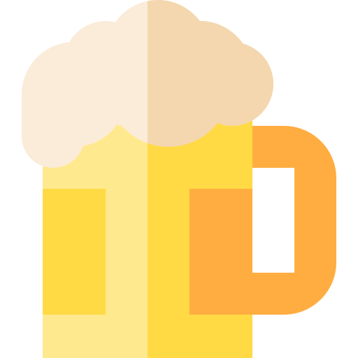 bier Basic Straight Flat icoon