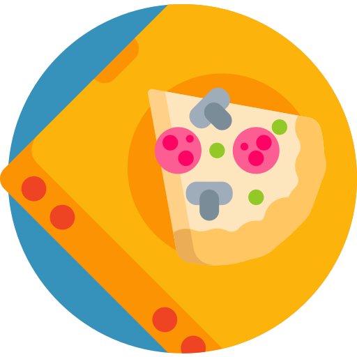 pizza Detailed Flat Circular Flat icoon