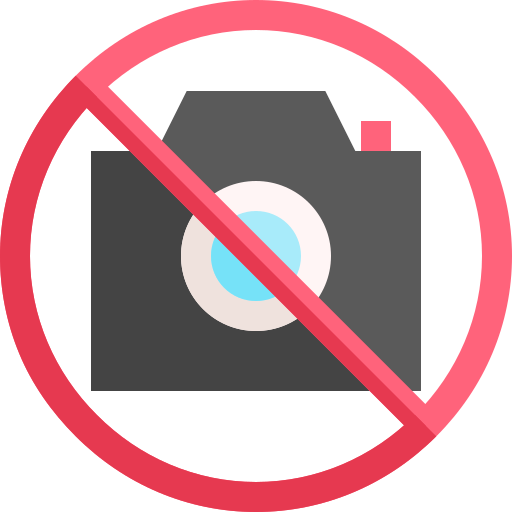 No hacer fotos Basic Straight Flat icono