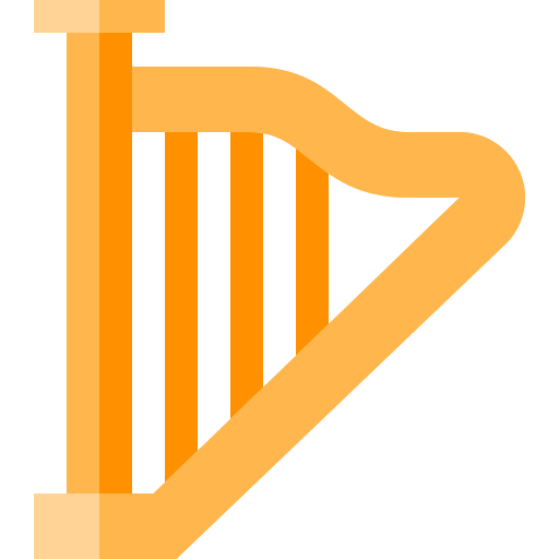 harp Basic Straight Flat icoon