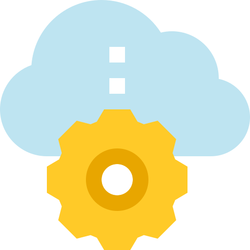 La computación en nube Pixelmeetup Flat icono