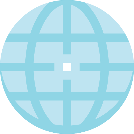 Earth grid Pixelmeetup Flat icon