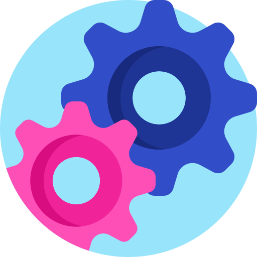 Gears Detailed Flat Circular Flat icon