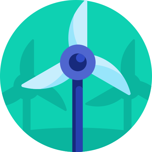 windenergie Detailed Flat Circular Flat icoon
