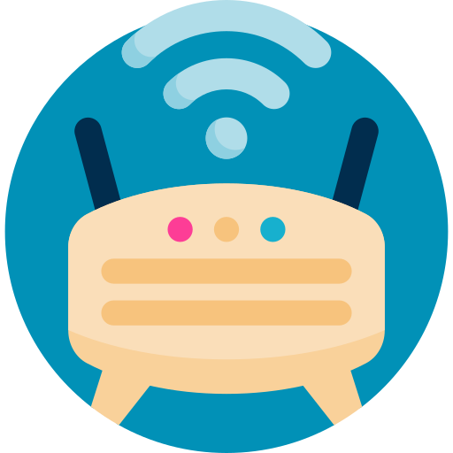 routera Detailed Flat Circular Flat ikona