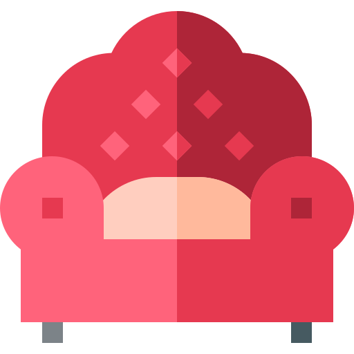 Armchair Basic Straight Flat icon