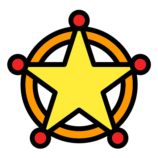 distintivo dello sceriffo Generic color lineal-color icona