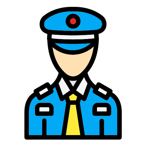Police man Generic color lineal-color icon