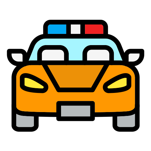 Полицейская машина Generic color lineal-color иконка