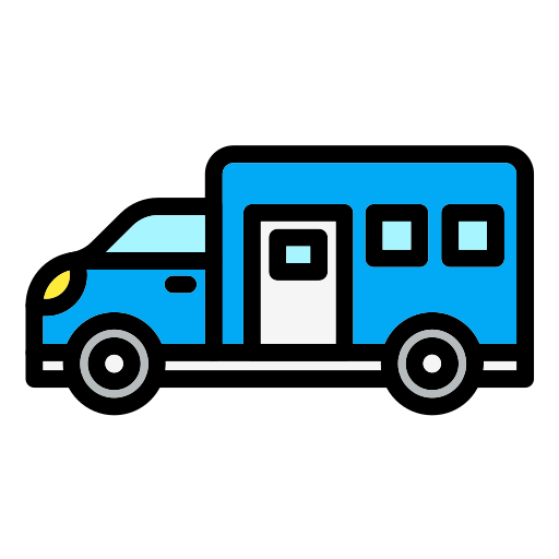 policyjna furgonetka Generic color lineal-color ikona