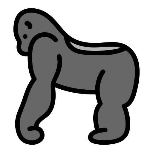 gorila Generic color lineal-color icono