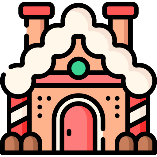 Gingerbread house Special Lineal color icon
