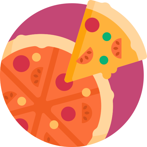 Pizza Detailed Flat Circular Flat icon