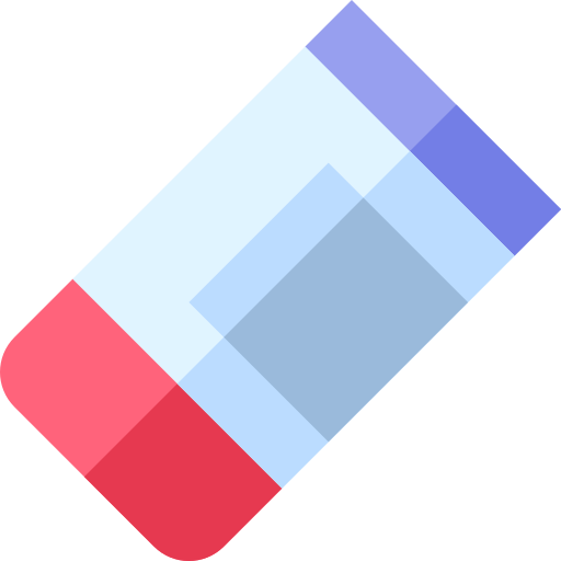 radiergummi Basic Straight Flat icon