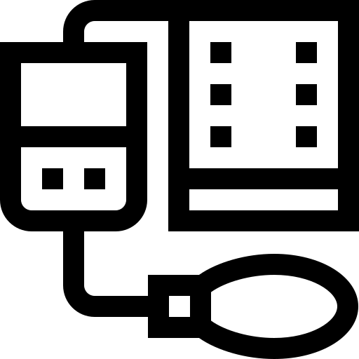 sphygmomanomètre Basic Straight Lineal Icône