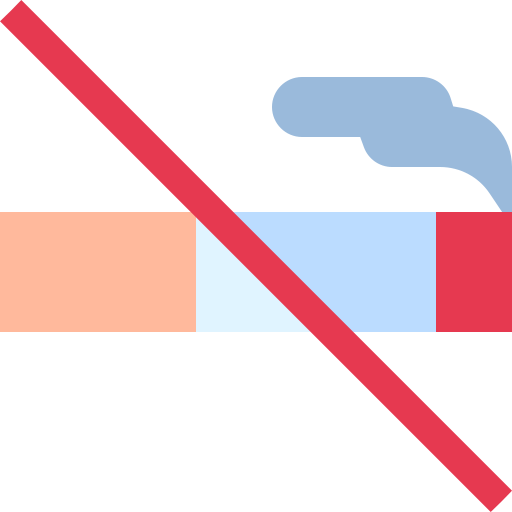 No smoking Basic Straight Flat icon