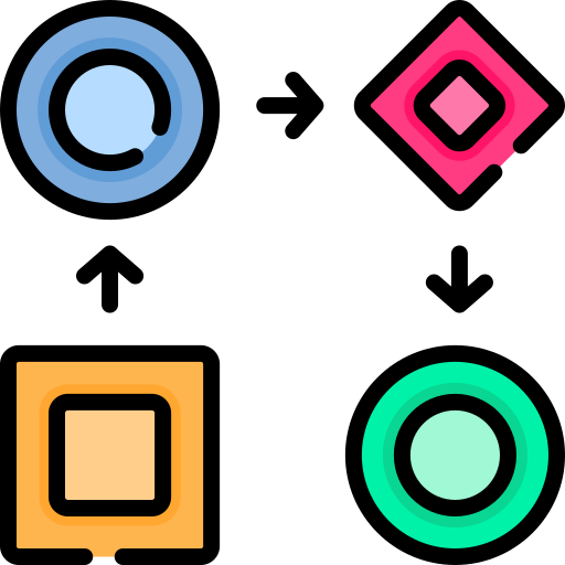flujo de datos Special Lineal color icono