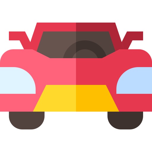 Sport car Basic Straight Flat icon