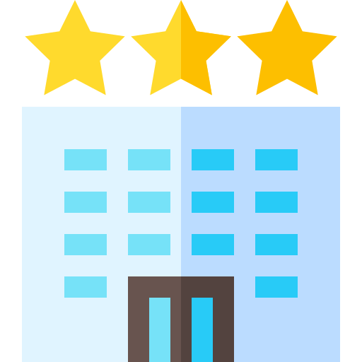 hotel Basic Straight Flat icon