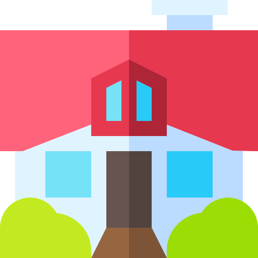 Mansion Basic Straight Flat icon