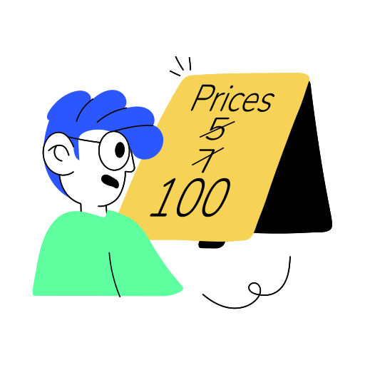 tabela de preços Generic Sticker Color Fill Ícone