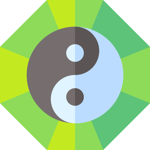 陰陽 Basic Straight Flat icon