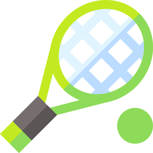 tennis Basic Straight Flat icoon