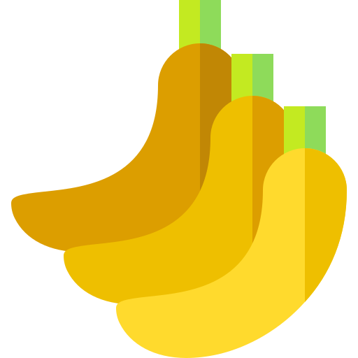 Banana Basic Straight Flat icon