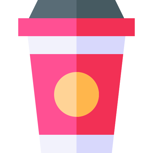 kaffeetasse Basic Straight Flat icon