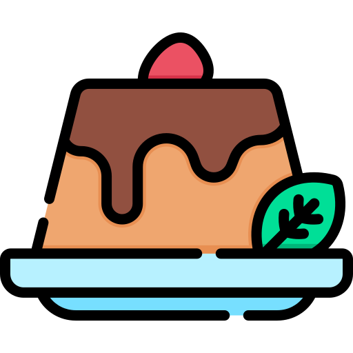 Pastel de chocolate fundido Special Lineal color icono