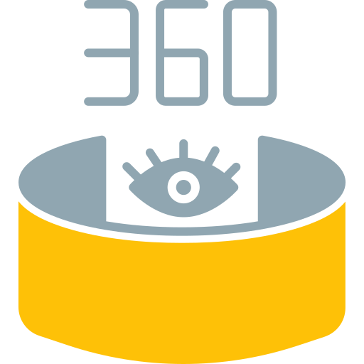 vista 360 Generic color fill icono