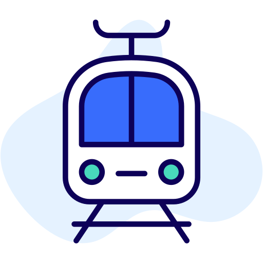 Tram Generic color lineal-color icon