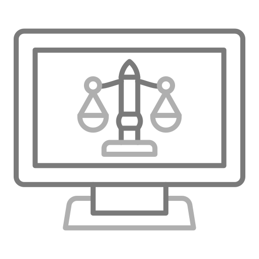 online rechtbank Generic color outline icoon