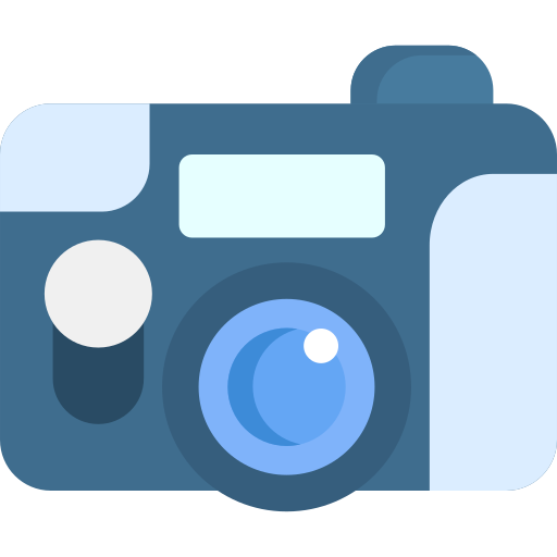 jednorazowy aparat Generic color fill ikona
