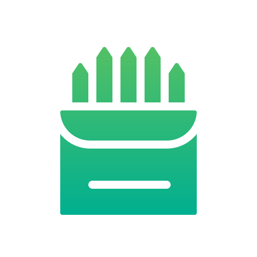 lápiz de color Generic gradient fill icono