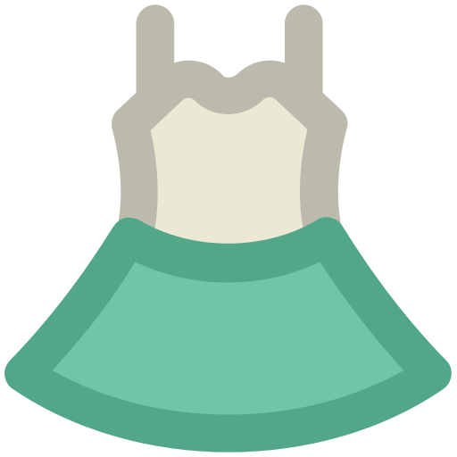 vestido de verano Generic color lineal-color icono
