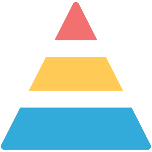 pirâmide Generic color fill Ícone