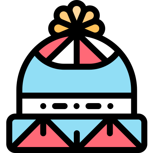 Sombrero de invierno Detailed Rounded Lineal color icono