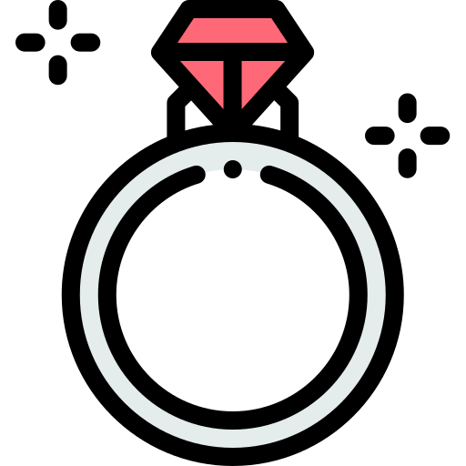 Ring Detailed Rounded Lineal color icon